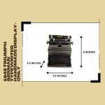 AJ115 1945 Triumph German Typewriter Handmade Display-Only 
